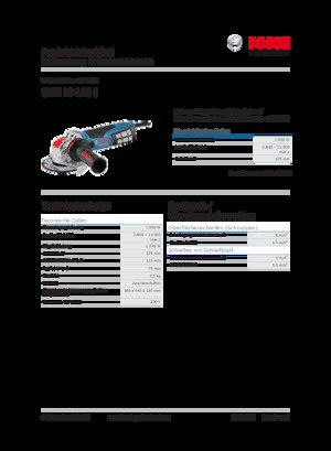 Meuleuses d'angle Bosch GWX 19-125 S