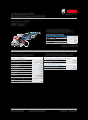 Meuleuses d'angle Bosch GWX 19-125 S