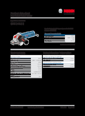 Meuleuses d'angle Bosch GWX 9-115 S