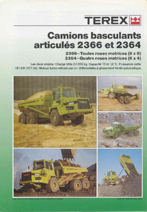 Tombereaux articulés Terex 2366