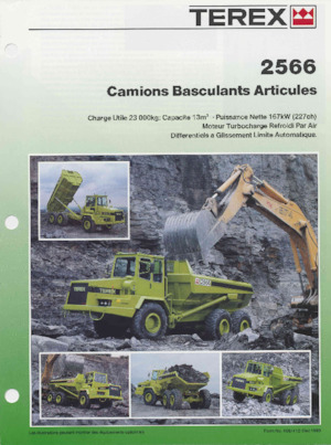 Tombereaux articulés Terex 2566