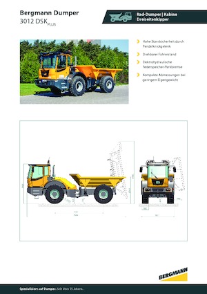 Tombereaux articulés Bergmann 3012DSK Plus
