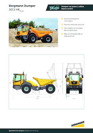 Tombereaux articulés Bergmann 3012HK Plus
