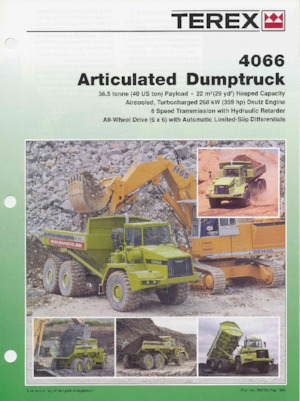 Tombereaux articulés Terex 4066