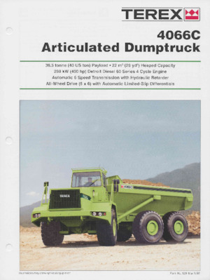 Tombereaux articulés Terex 4066C