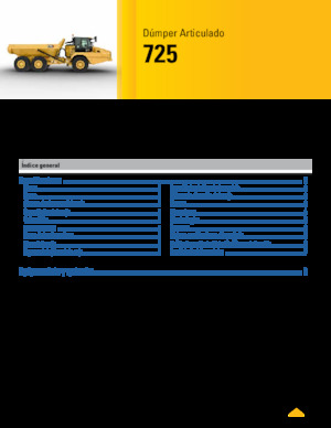 Tombereaux articulés Caterpillar 725