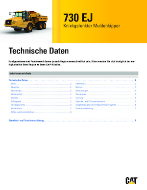 Tombereaux articulés Caterpillar 730 EJ