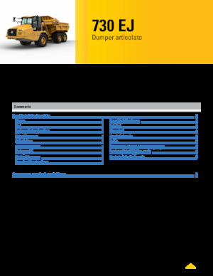 Tombereaux articulés Caterpillar 730 EJ