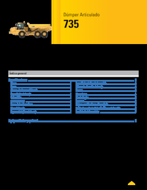 Tombereaux articulés Caterpillar 735-04A