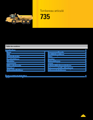 Tombereaux articulés Caterpillar 735-04A