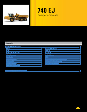 Tombereaux articulés Caterpillar 740 EJ