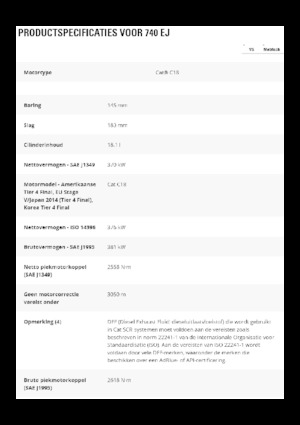 Tombereaux articulés Caterpillar 740 EJ