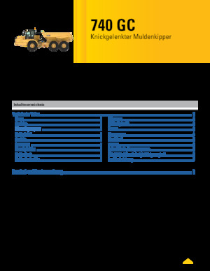 Tombereaux articulés Caterpillar 740 GC