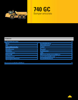 Tombereaux articulés Caterpillar 740 GC