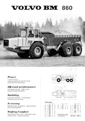 Tombereaux articulés Volvo 860S