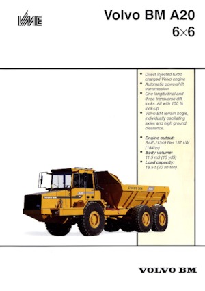 Tombereaux articulés Volvo A 20 6x6