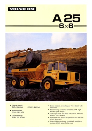 Tombereaux articulés Volvo A 25 6x6