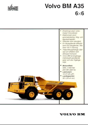 Tombereaux articulés Volvo A 35 6x6