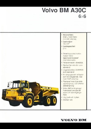 Tombereaux articulés Volvo A30C 6x6