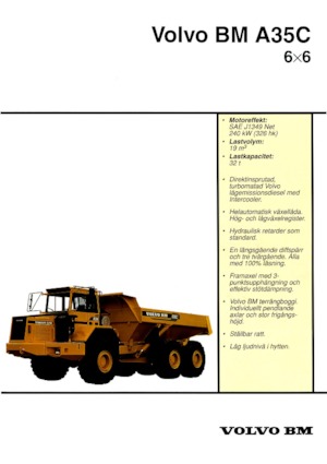 Tombereaux articulés Volvo A35C 6x6