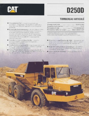 Tombereaux articulés Caterpillar D 250 D