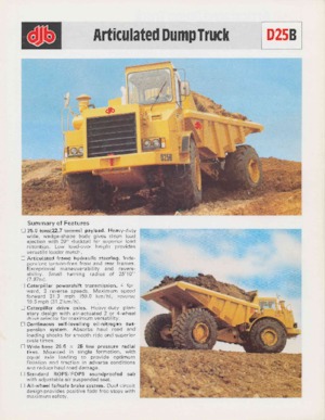 Tombereaux articulés Caterpillar D25B