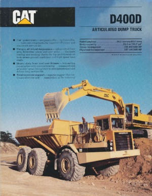 Tombereaux articulés Caterpillar D400D