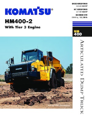 Tombereaux articulés Komatsu HM400-2