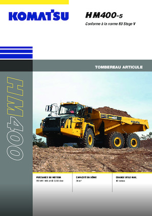 Tombereaux articulés Komatsu HM400-5E0