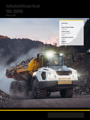 Tombereaux articulés Liebherr TA 230 Litronic