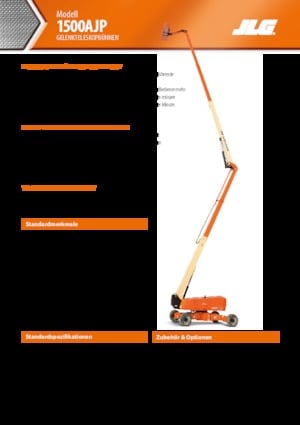 Nacelles à bras articulés sur roues JLG 1500AJP