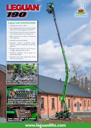 Nacelles à bras articulés sur roues Leguan 190 