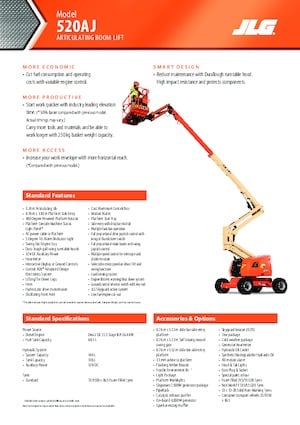 Nacelles à bras articulés sur roues JLG 520AJ