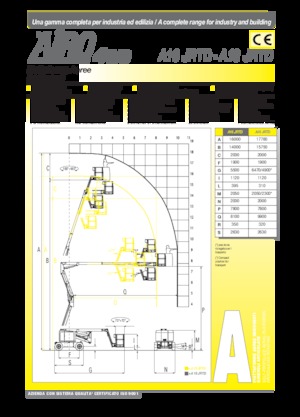 Nacelles à bras articulés sur roues AIRO A16 JRTD
