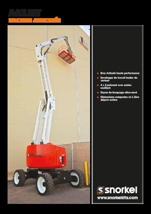 Nacelles à bras articulés sur roues Snorkel A62JRT