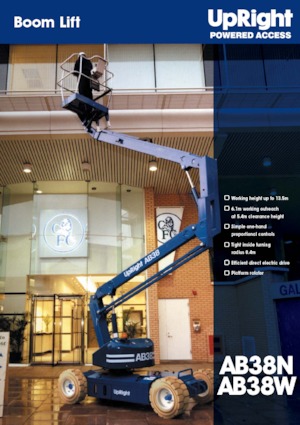 Nacelles à bras articulés sur roues UpRight AB 38 N