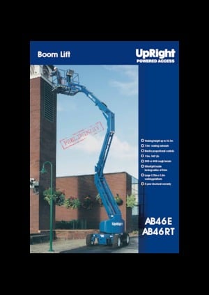 Nacelles à bras articulés sur roues UpRight AB 46 RT