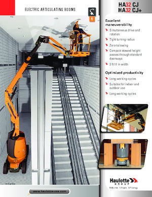 Nacelles à bras articulés sur roues Haulotte HA32 CJ+