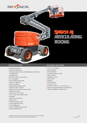 Nacelles à bras articulés sur roues Skyjack SJ 51 AJ