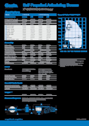 Nacelles à bras articulés sur roues Genie Z-34/22 DC