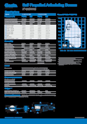 Nacelles à bras articulés sur roues Genie Z-34/22 IC