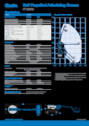 Nacelles à bras articulés sur roues Genie Z-62/40