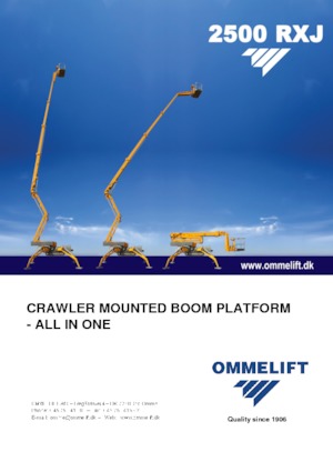 Nacelles à bras articulés sur chenilles OMMELIFT 2500 RXJ