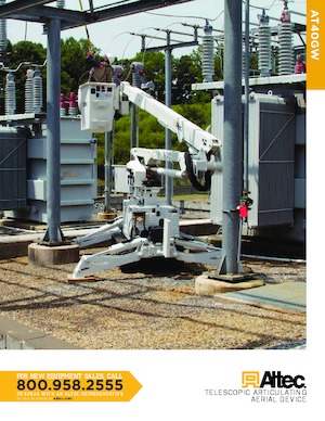 Nacelles à bras articulés montées sur remorque Altec AT40GW