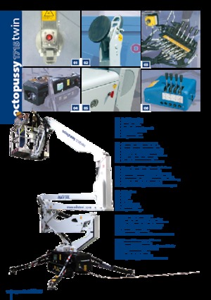 Nacelles à bras articulés sur chenilles Oil & Steel Octopussy 1715 Twin