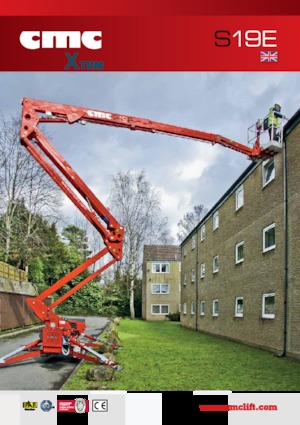 Nacelles à bras articulés sur chenilles CMC S19E