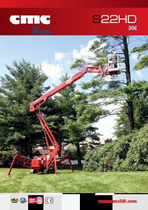 Nacelles à bras articulés sur chenilles CMC S22HD