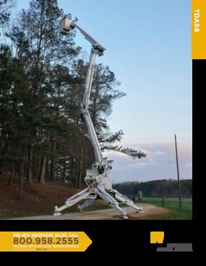 Nacelles à bras articulés sur chenilles Altec TDA58 