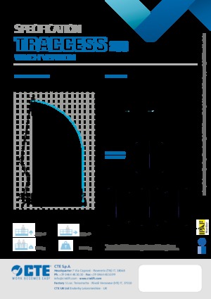 Nacelles à bras articulés sur chenilles CTE Traccess 230 Winch
