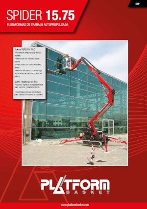 Nacelles à bras articulés sur chenilles Platform Basket SPIDER 15.75 PRO